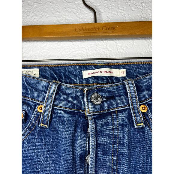 Levi's® Premium RIBCAGE STRAIGHT ANKLE WOMEN'S JEANS Size 27 - Picture 4 of 6